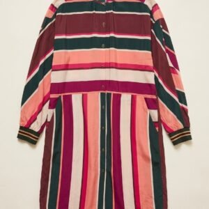 10FEET Mixed Stripe Silk-Blend Tunic Dress