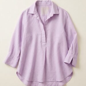 23区 × LIBECO Belgian Linen Pullover Shirt
