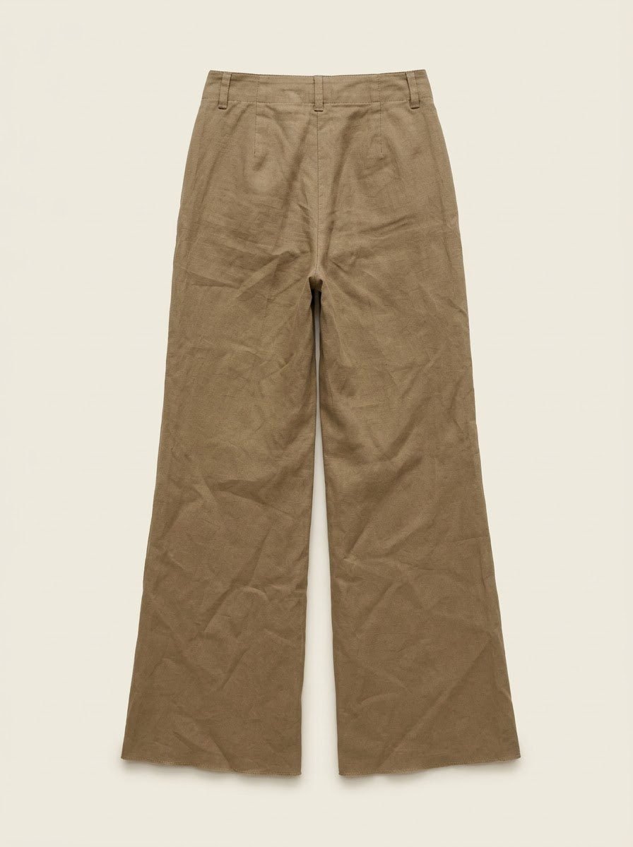 Marella Linen-Blend Wide-Leg Trousers - Image 3