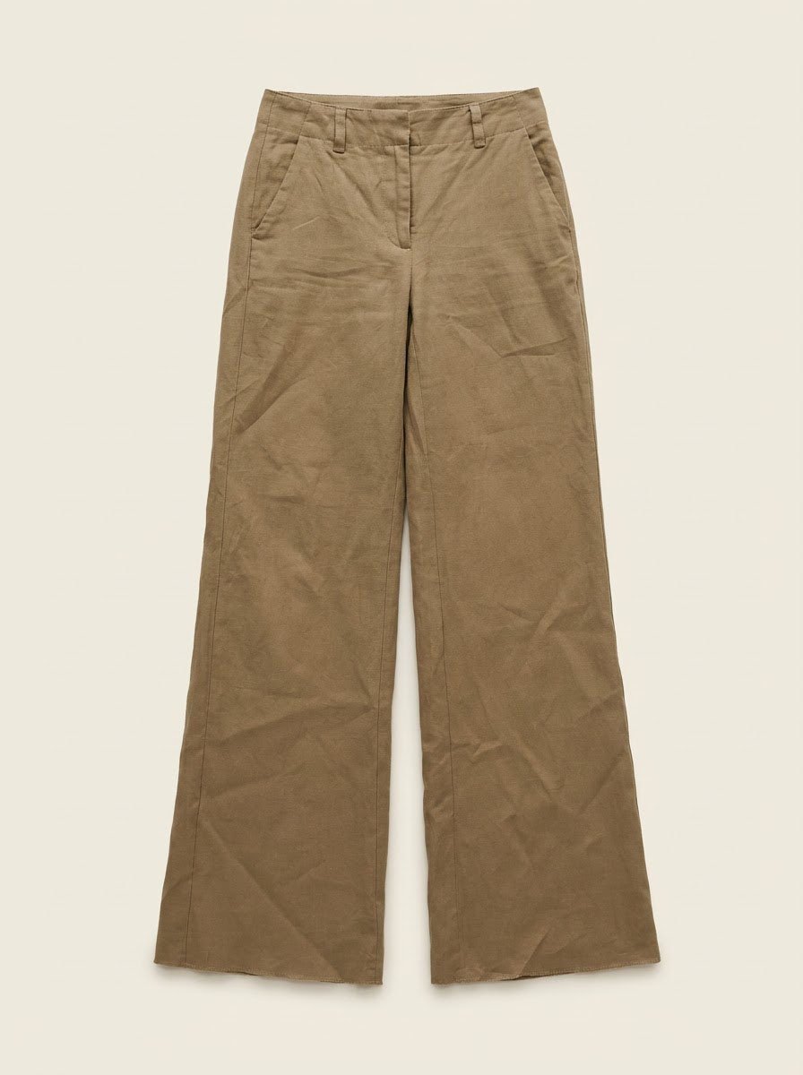 Marella Linen-Blend Wide-Leg Trousers