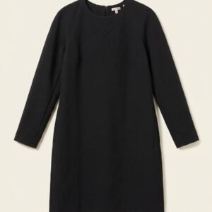 P.A.R.O.S.H. Black Virgin Cold Wool Crepe Shift Dress
