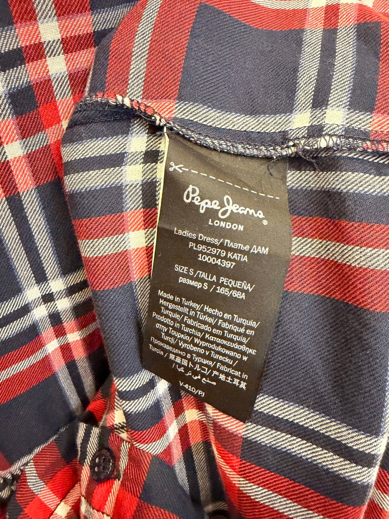 Pepe Jeans London Plaid Babydoll Shirtdress - Image 3