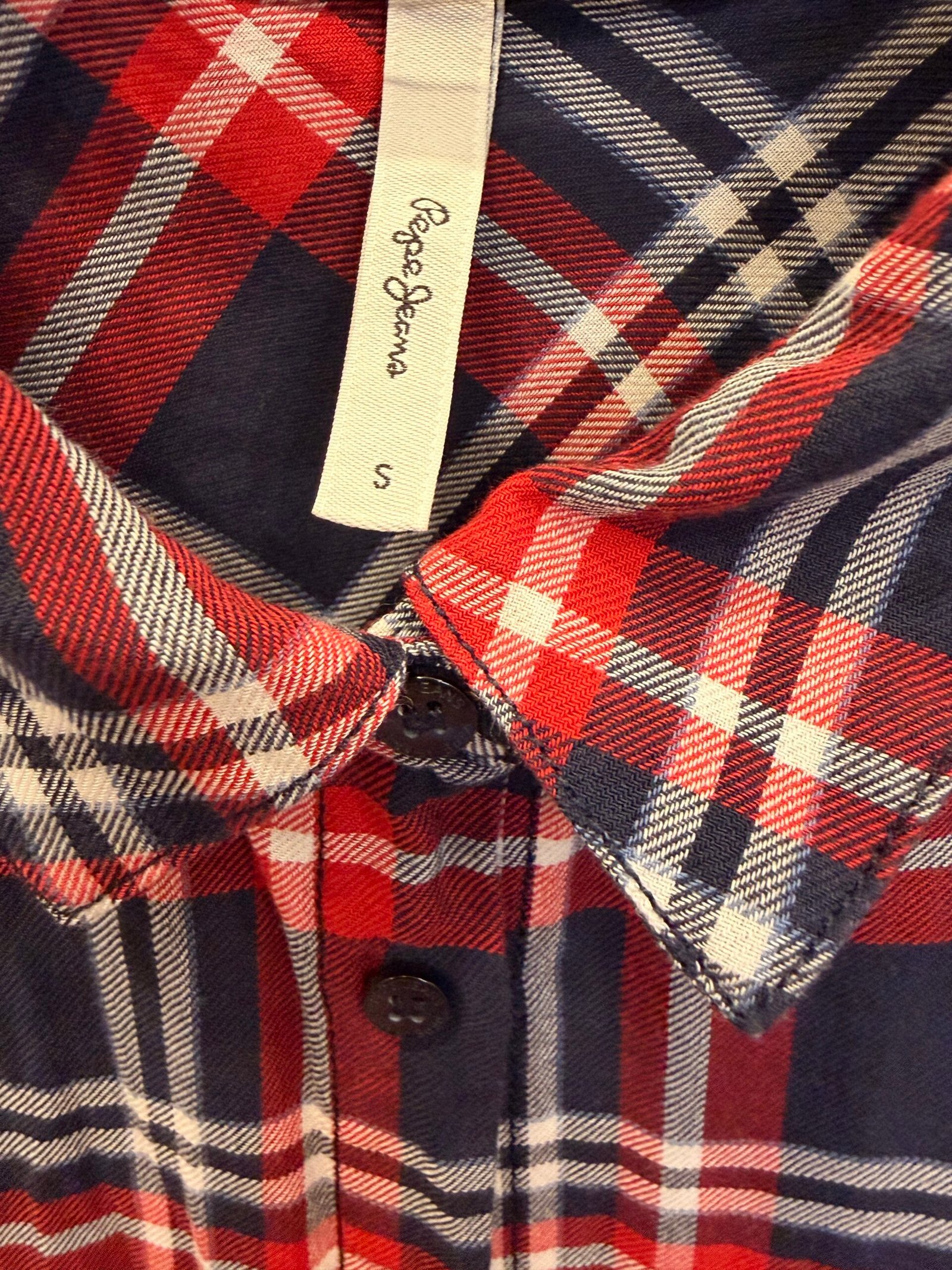 Pepe Jeans London Plaid Babydoll Shirtdress - Image 2