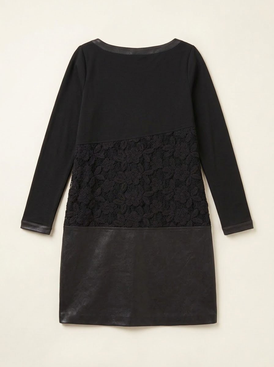 Save The Queen! Rose Appliqué & Lace Patchwork Mini Dress - Image 2